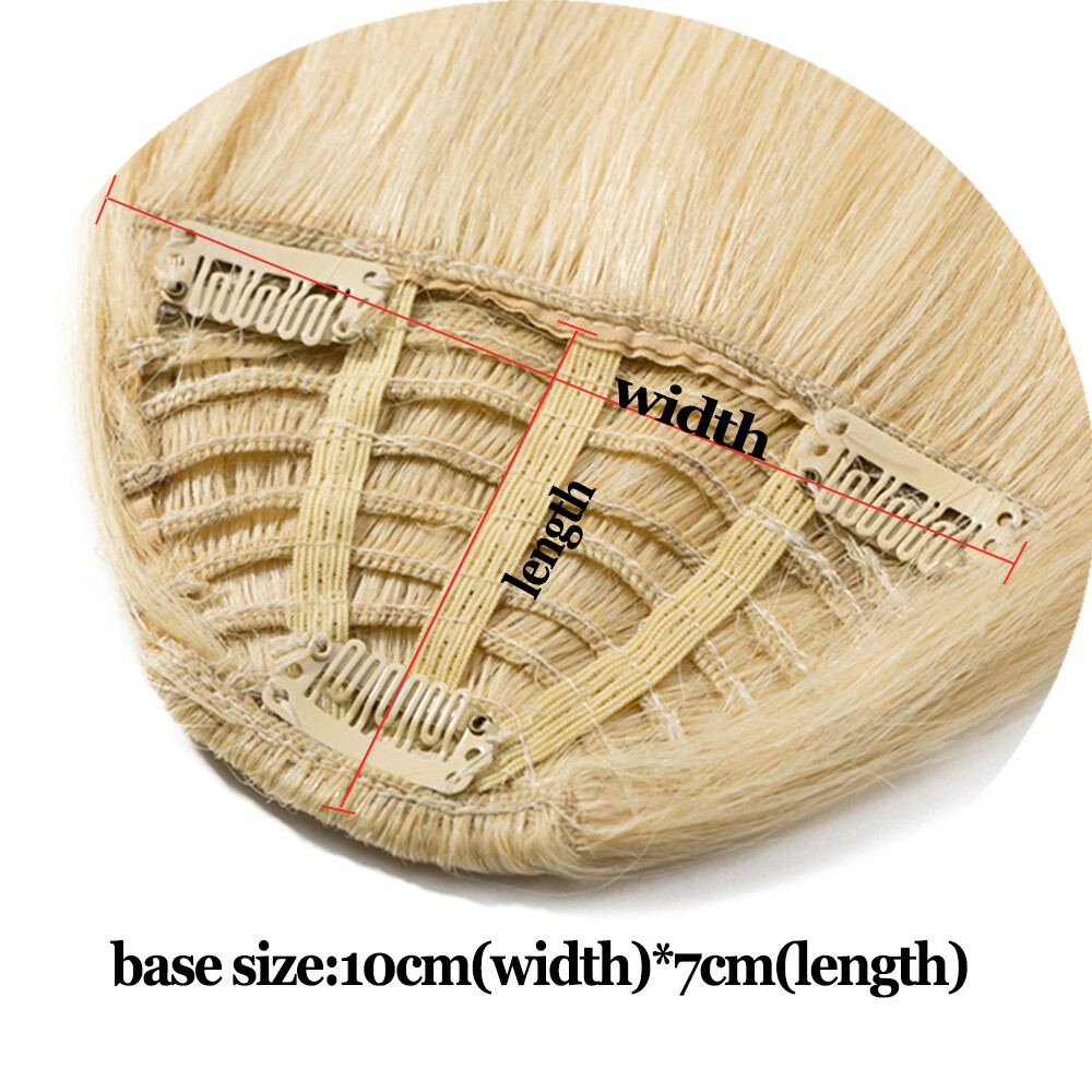 Thick Bangs 100% Remy Human Hair Extensions Clip In Fringe Black Brown Blonde US