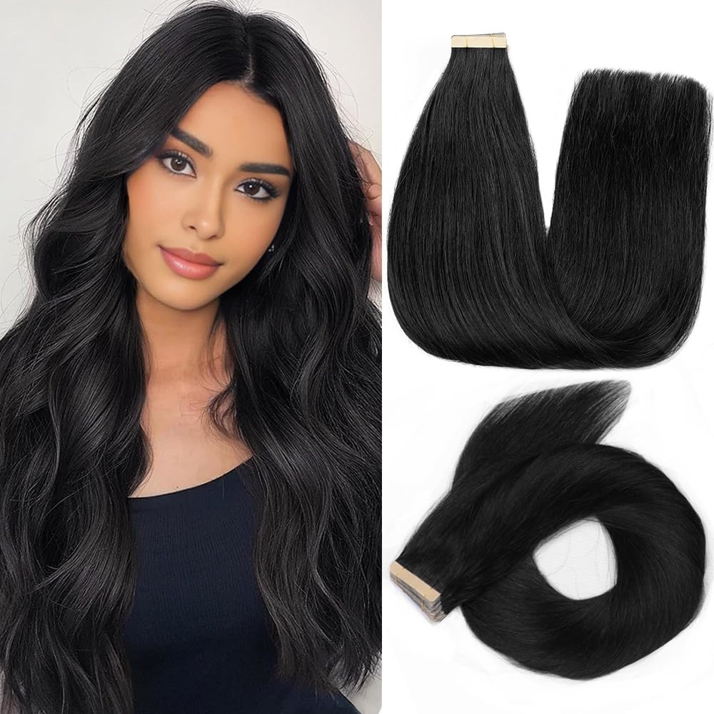 Invisible Tape in Human Hair Extensions Adhesive Skin Wefts Premium Remy Hair US