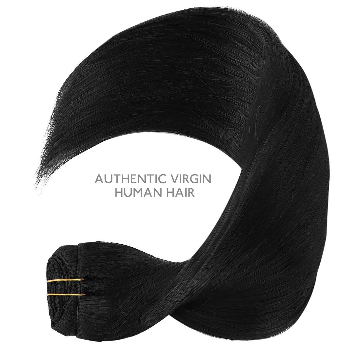 Natural Jet Black Human Hair Extensions