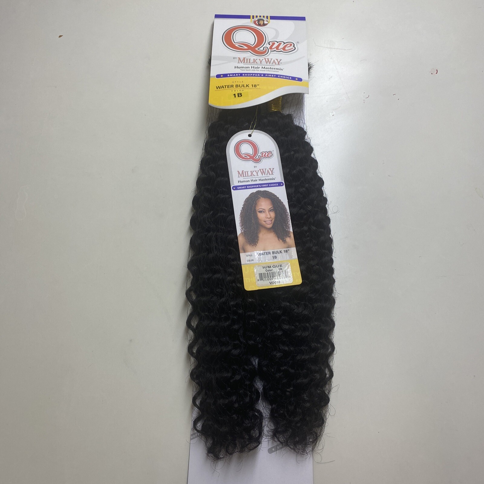 MILKY_WAY_QUE_100% HUMAN HAIR_MASTER MIX_WATER_BULK_18″_#1B