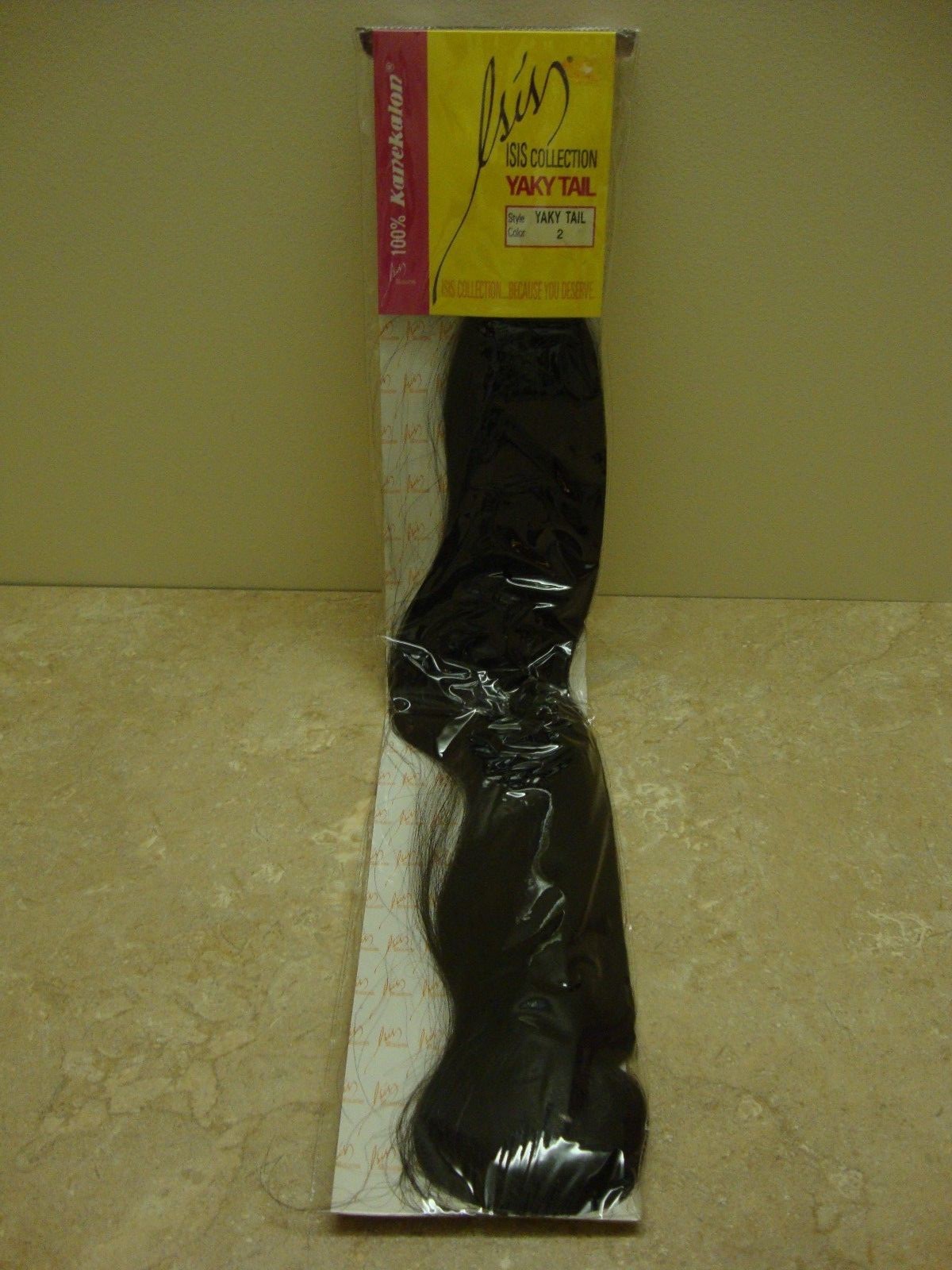 ISIS Collection ~ 100% Kanekalon ~ 24″ Yaky Tail/Ponytail ~ #2 Darkest Brown