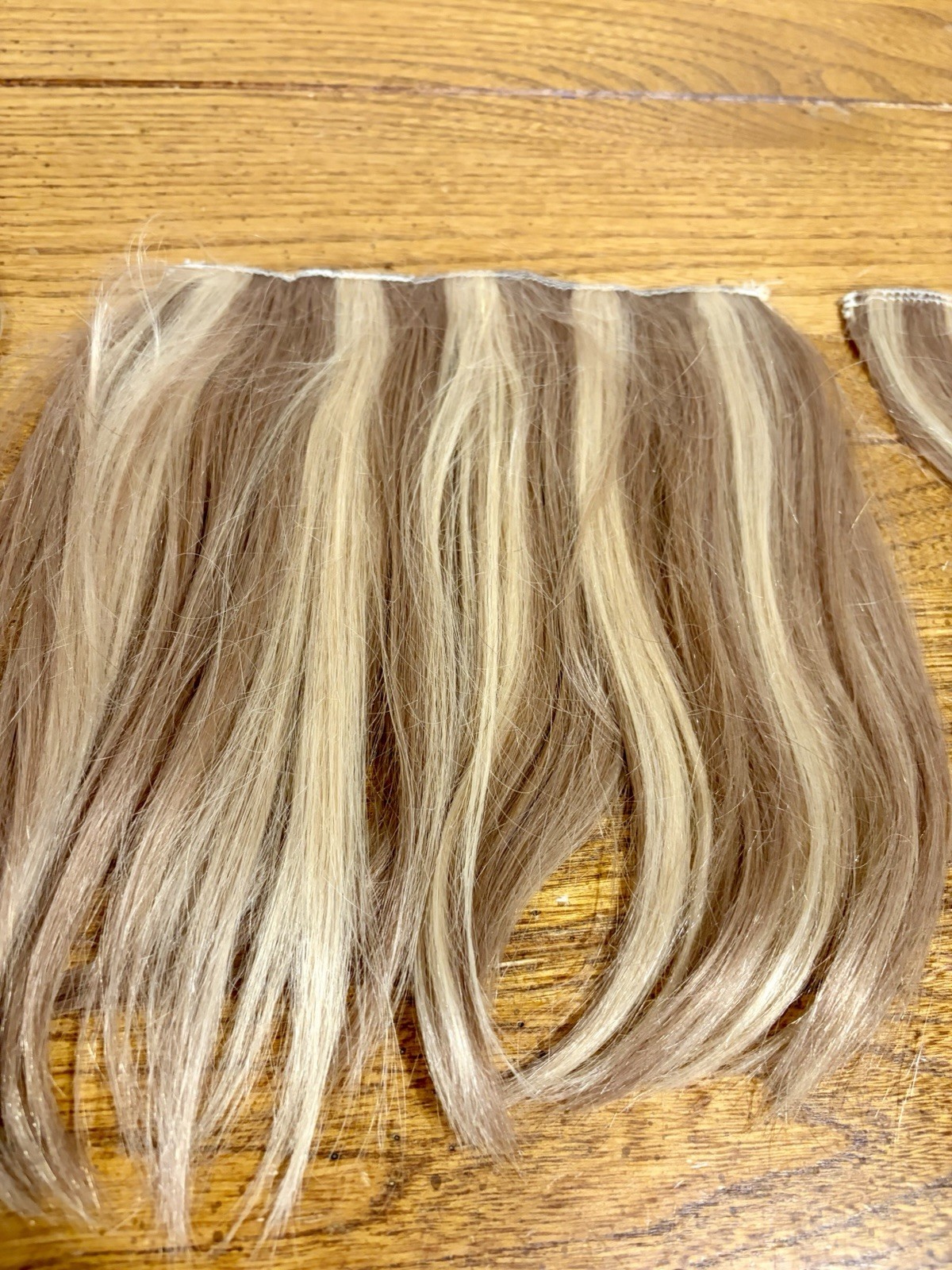 Hidden Crown 9” Clip In Extensions 3 Pieces Real Human Hair, Blonde Brown