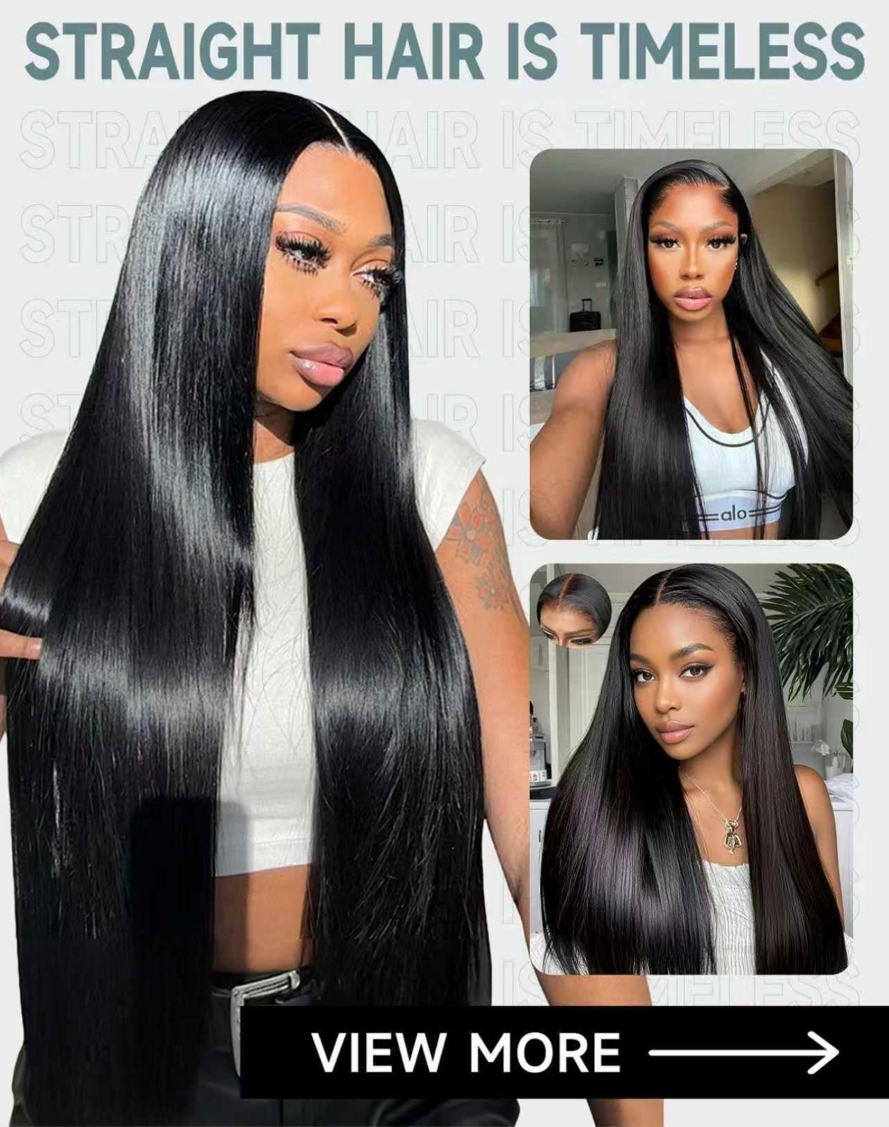 30″ Straight Human Hair Wig 13×6 HD Lace Front, 200 Density, Tangle-Free, Natura