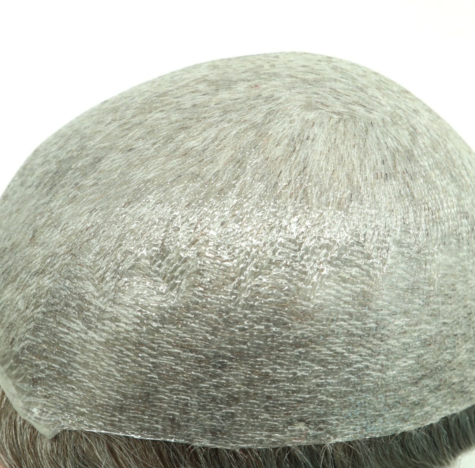 Natural Mens Toupee Hair Replacement System Super Thin Skin V Looped NG #565