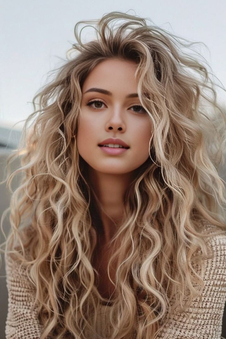 Balayage Beige Blonde Ash Brown Mix Water Wave 100% Human Hair Lace Front Wigs