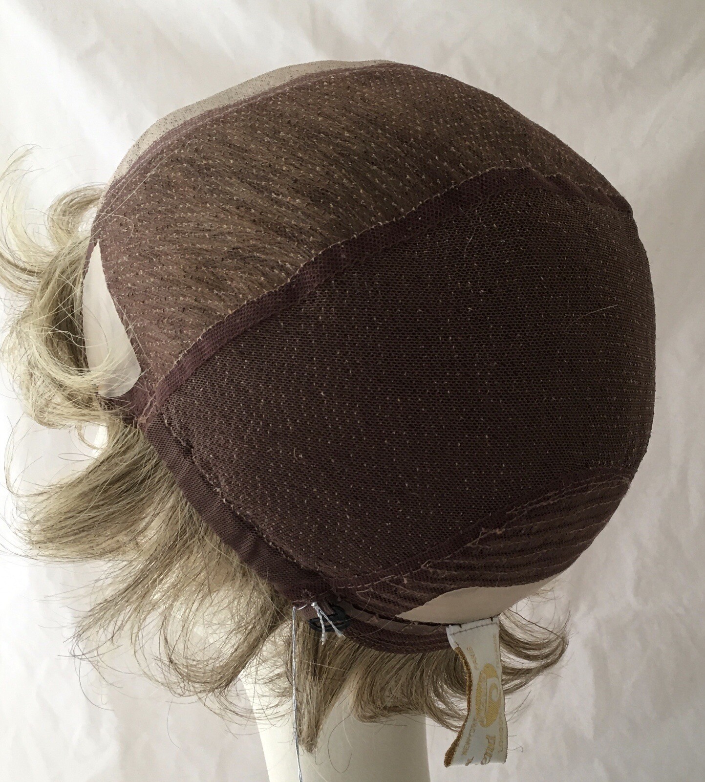 NWT! JACQUELYN Wig HUMAN HAIR Blend HM Valerie 123 Hand Tied BROWN + BLONDE Mix