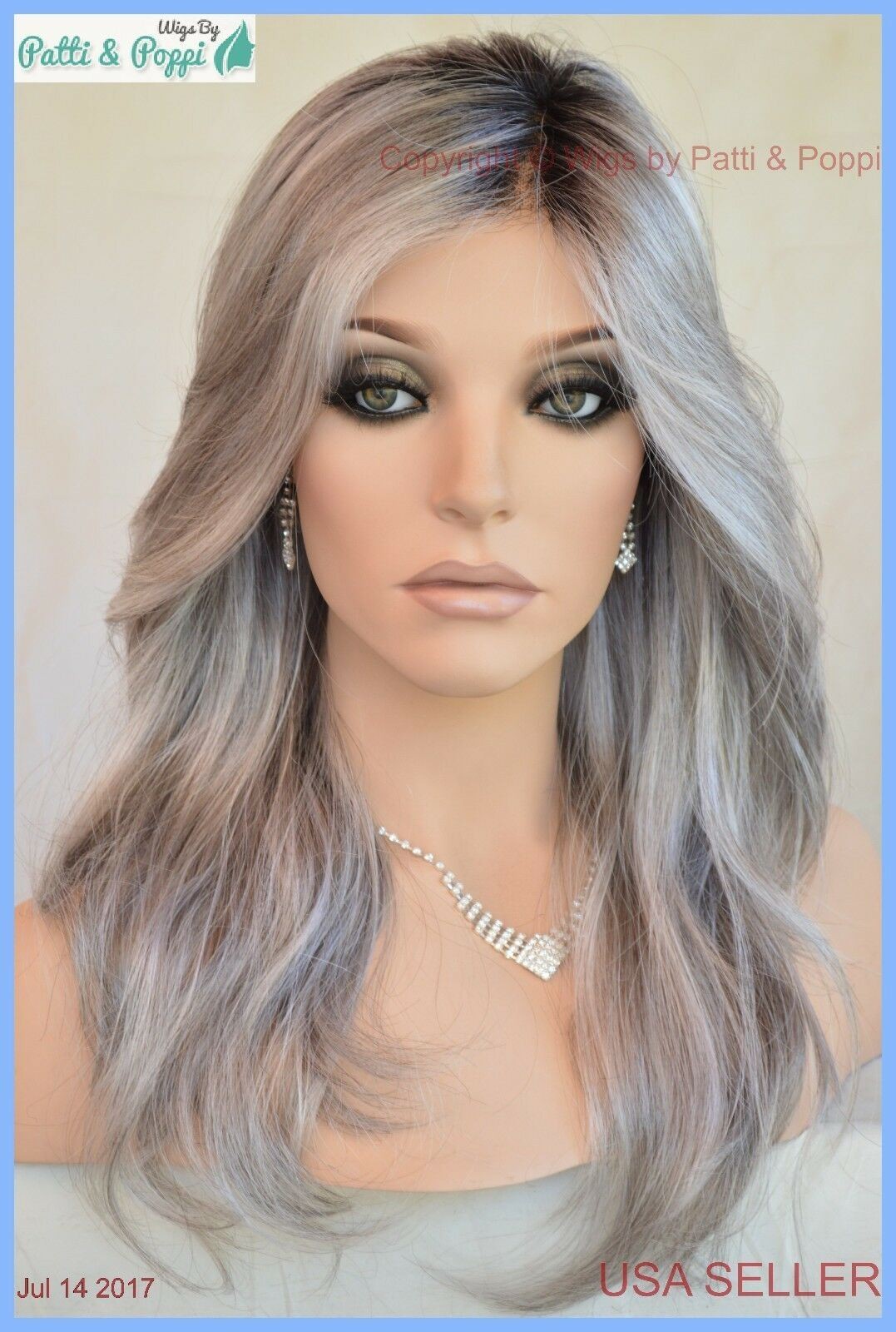 Orchid | Lace Front W Lace Part Wig Estetica GREY ROOTED CROMERT1B MUST SEE
