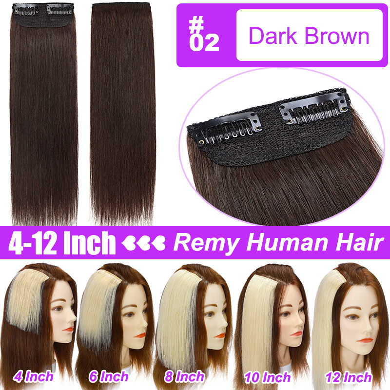 Thick Hair Pad Topper Clip In Remy Human Hair Extensions Short Hairpiece Blonde