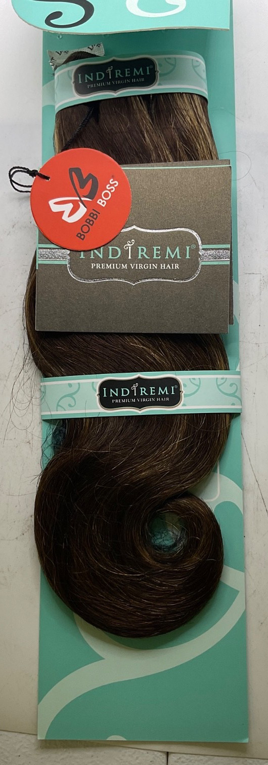 Bobbi Boss Indi Remi Premium Virgin Hair Italian Wave Remi 12″ Color: P4/27