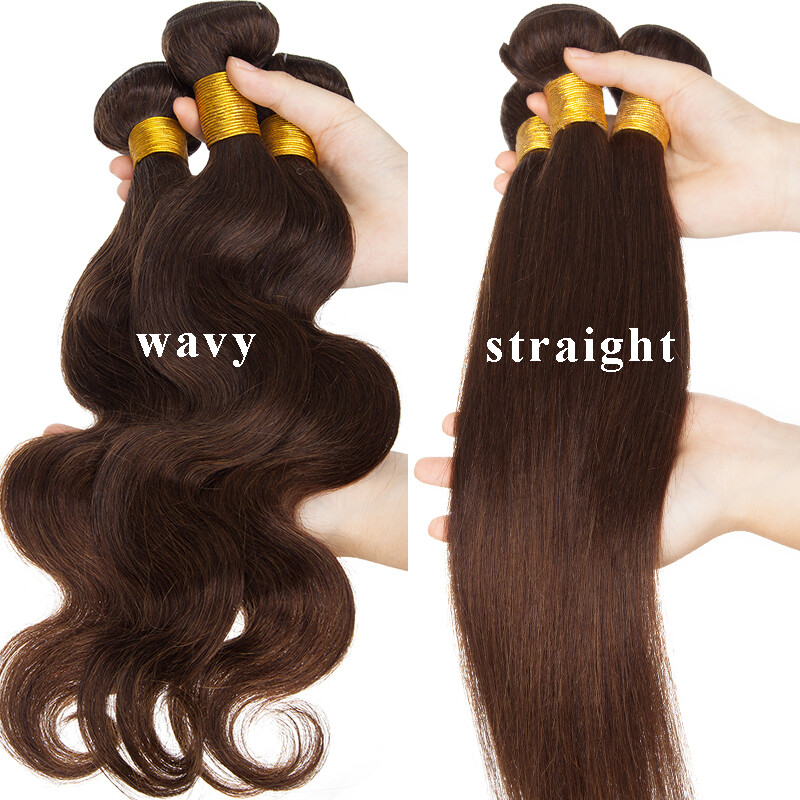 Unprocessed Brazilian Virgin Human Hair Bundles Weave Straight Body Wave 8-30 IN