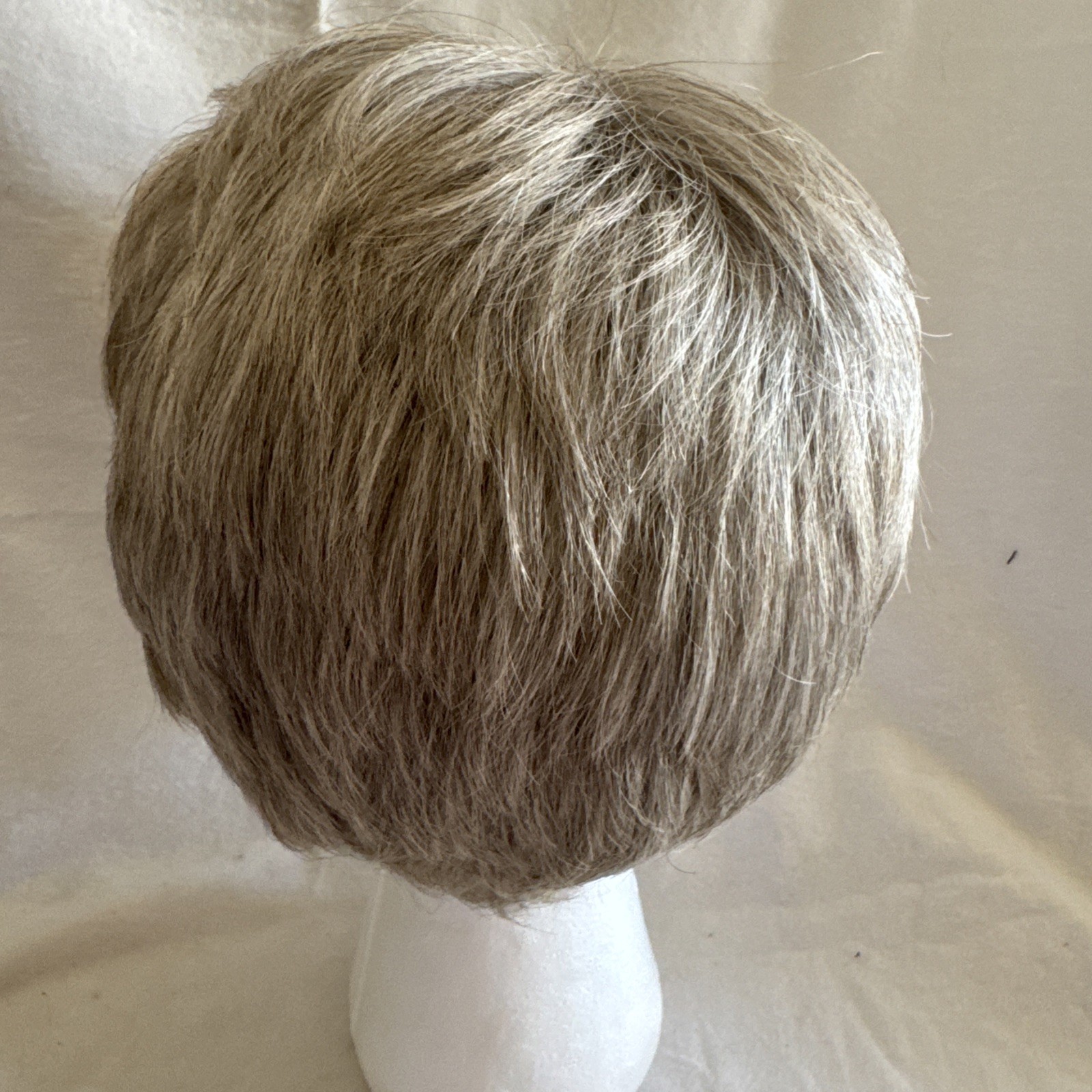 Paula Young Wig A209456P CELEBRITY 56 P Silver 90% Gray 10% Brown/Black NIB
