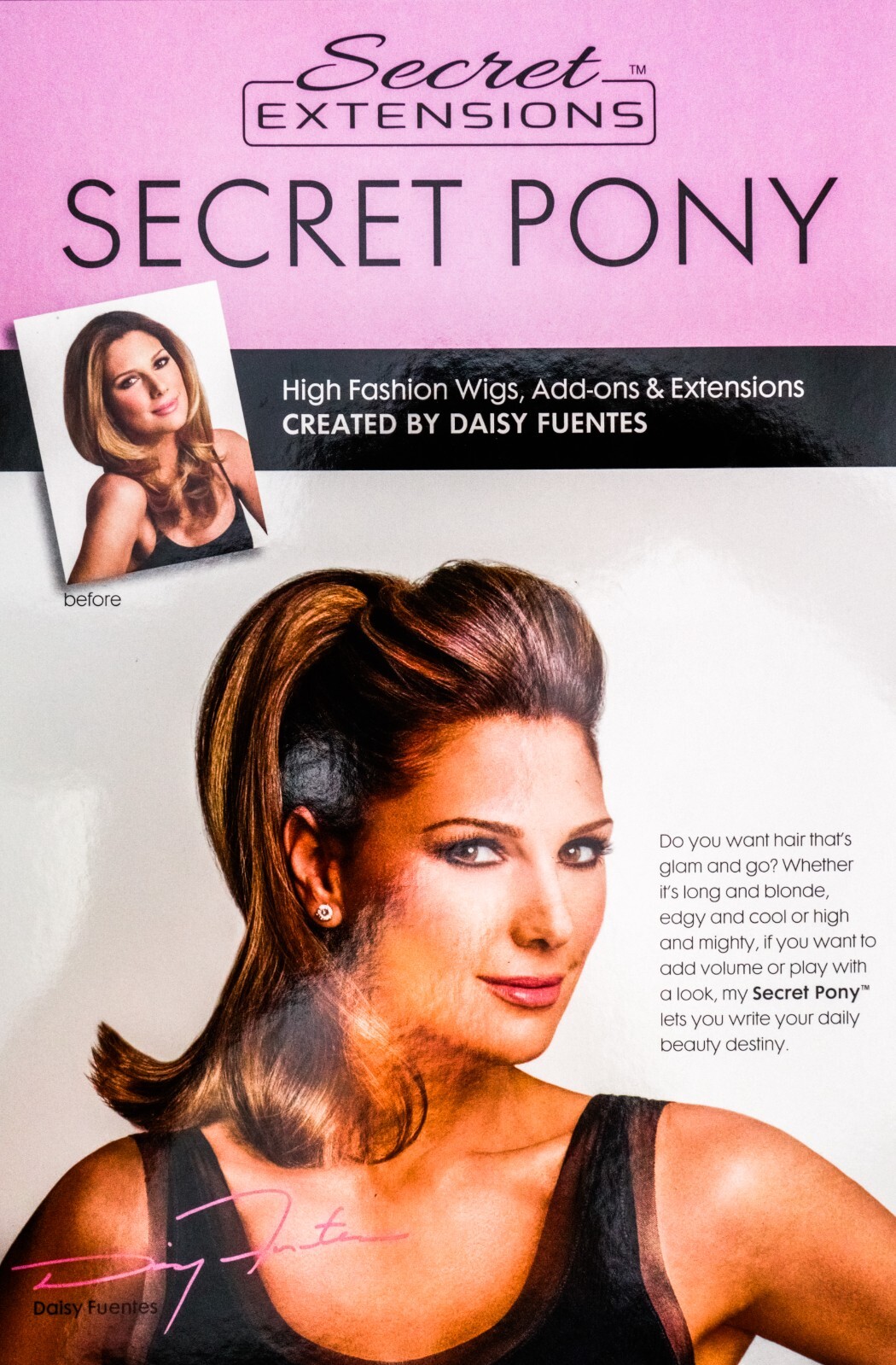 DARK BROWN 4/6R SEP01700 Secret Extensions 10″ Wire Ponytail