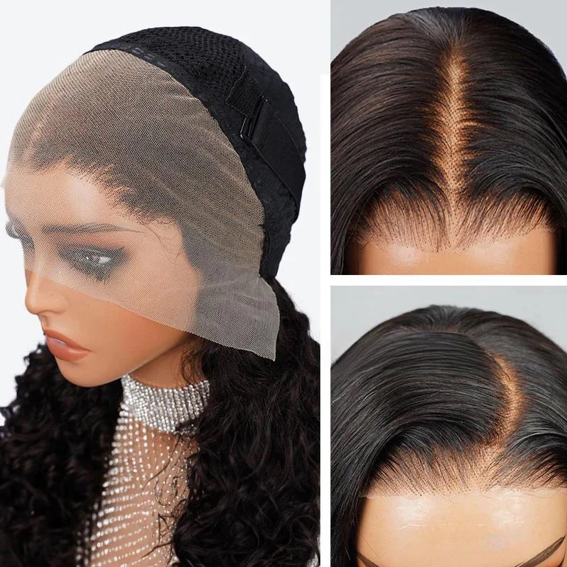 Pre-Cut 13×4 Glueless HD Lace Front Wig Human Hair Piano Color Natural Hairline