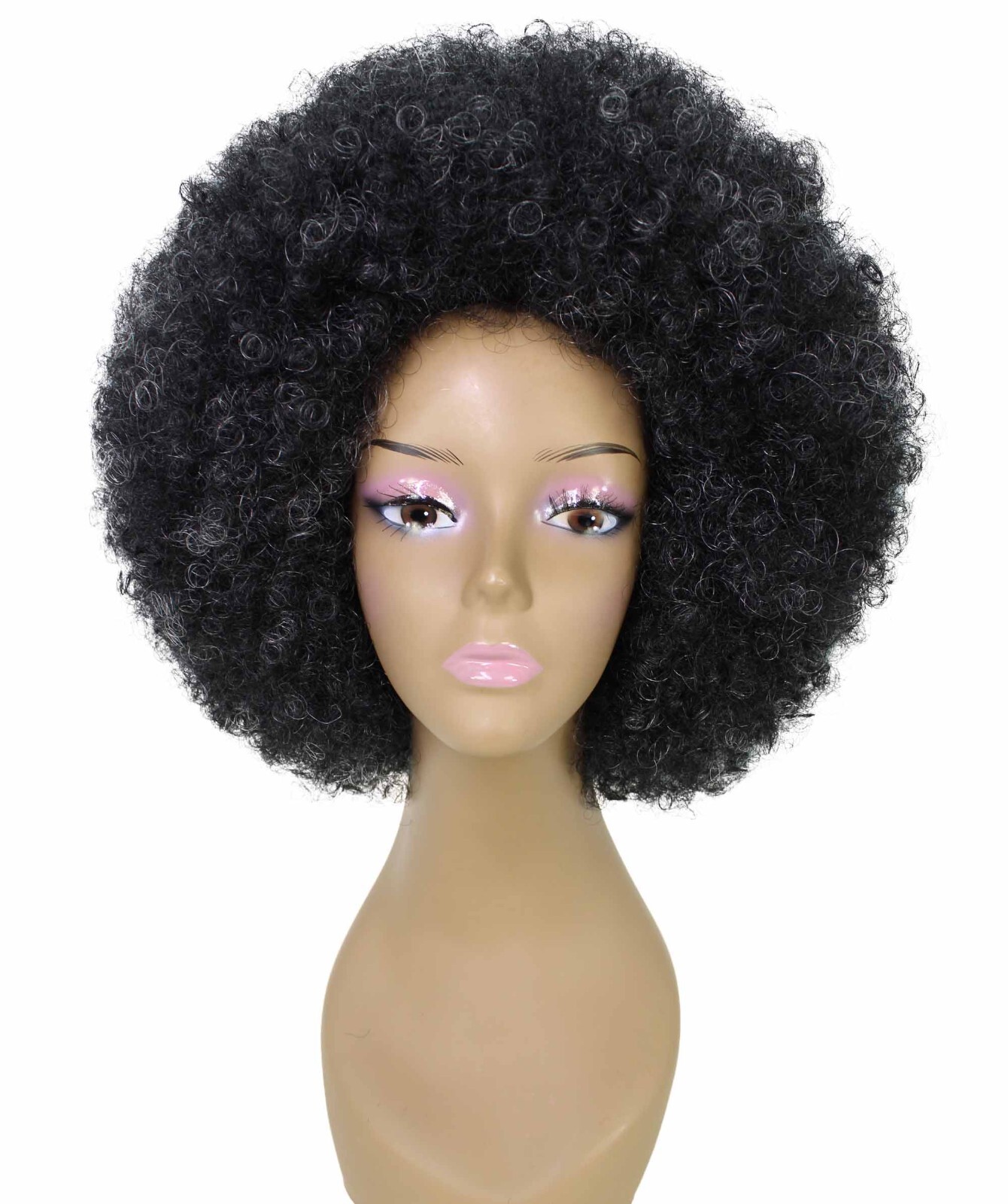 LUXLUXE Taylor Curly Afro 14″ Full Wig Full Cap Wig Heat Resistant Fiber BF-0004