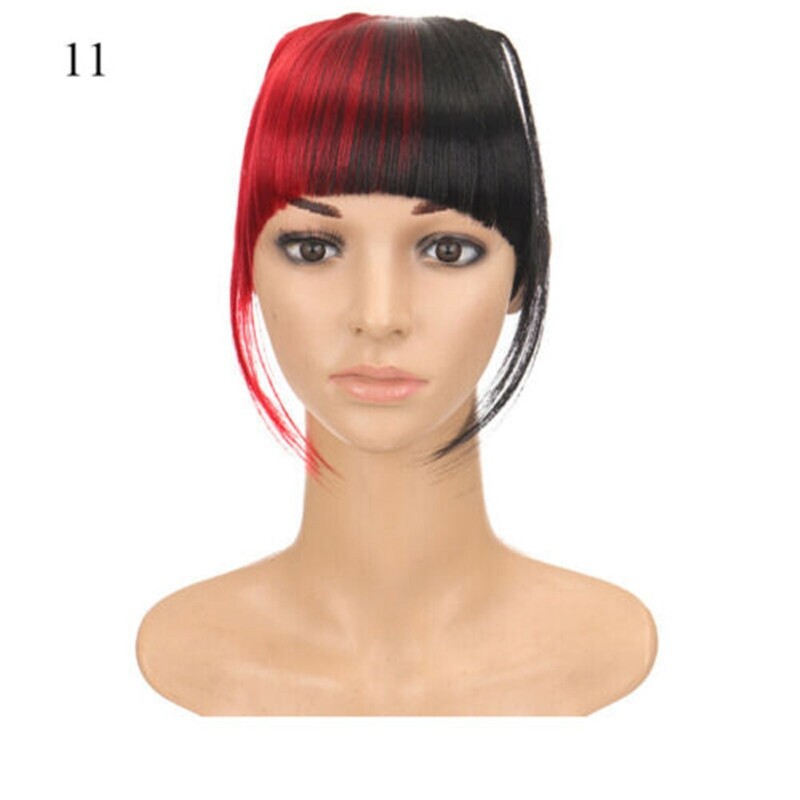 Natural Hair Extension One One Piece Real Thick Clip In Fringe Bangs As Human