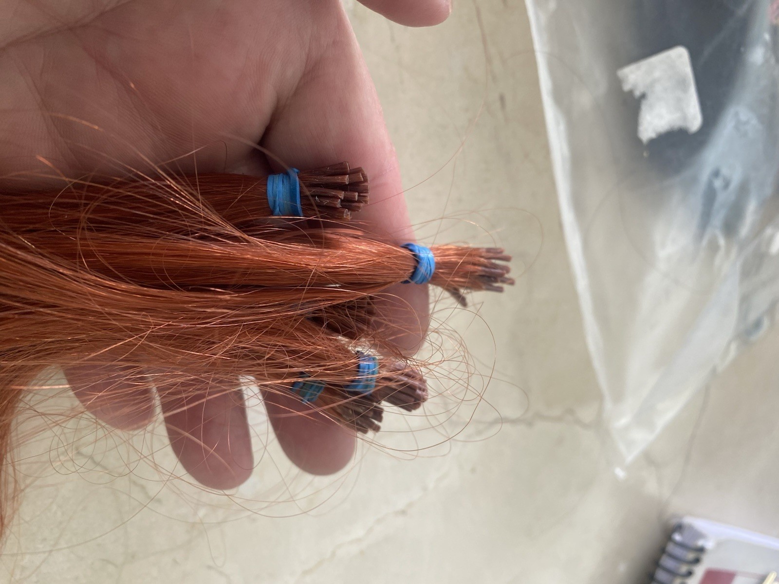 Human Hair 16” 129pcs 68 Gm
