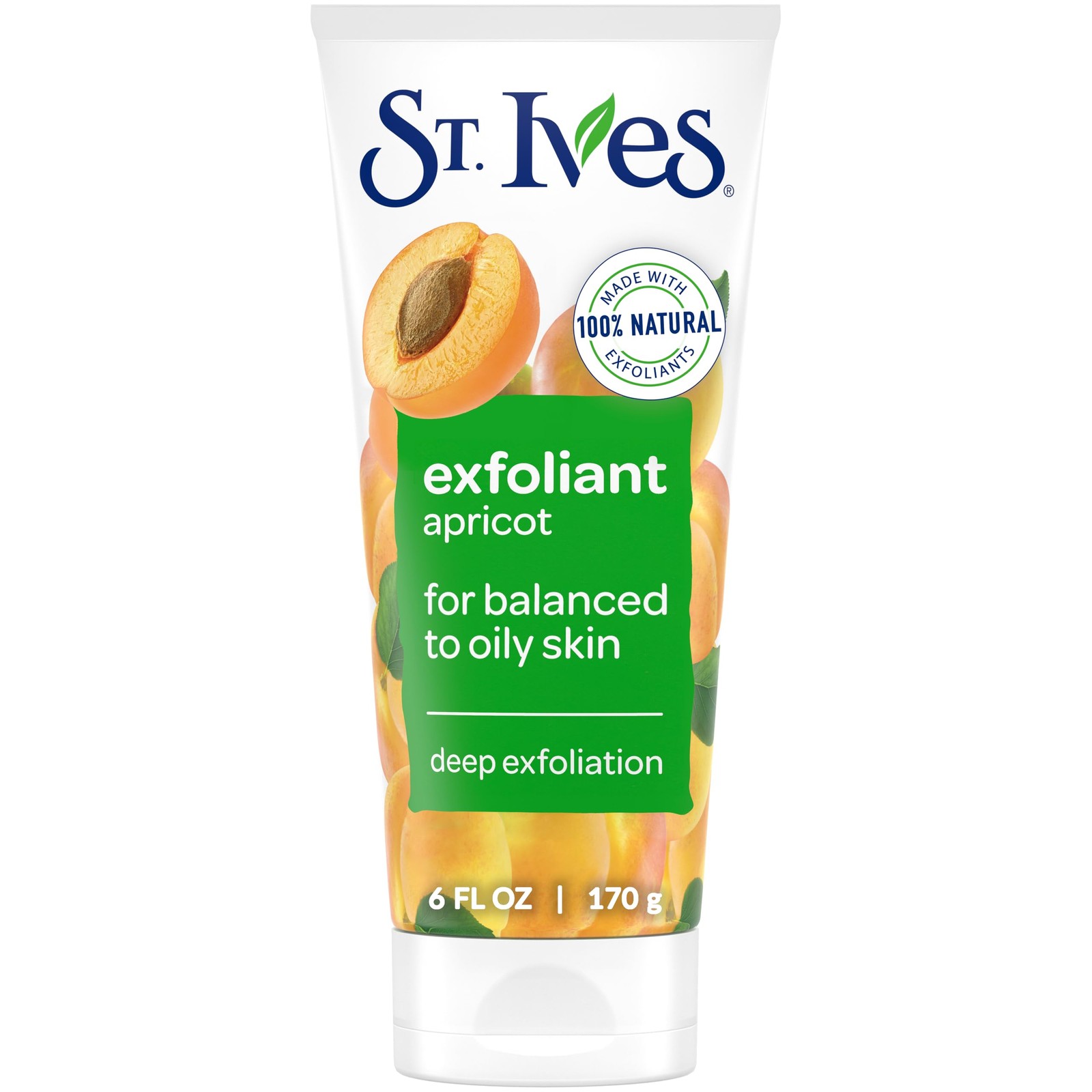 Fresh Skin Apricot Face Scrub, Deep Exfoliator Skin Care for Clean, Glowing S…