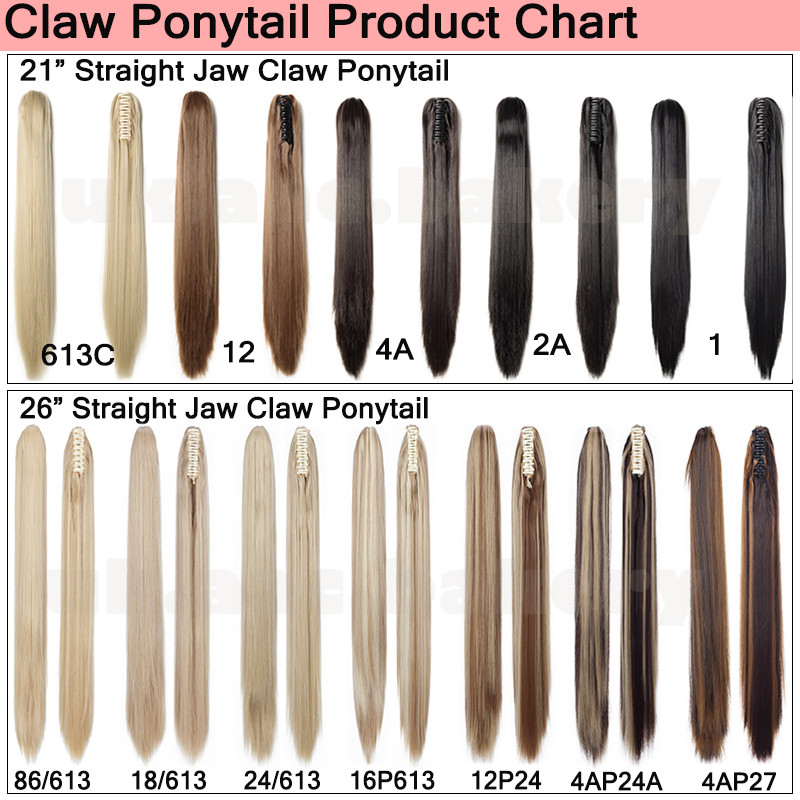 100% Natural Thick Claw Clip On Ponytail 18-26″ Long Soft As Human Hair Piece US