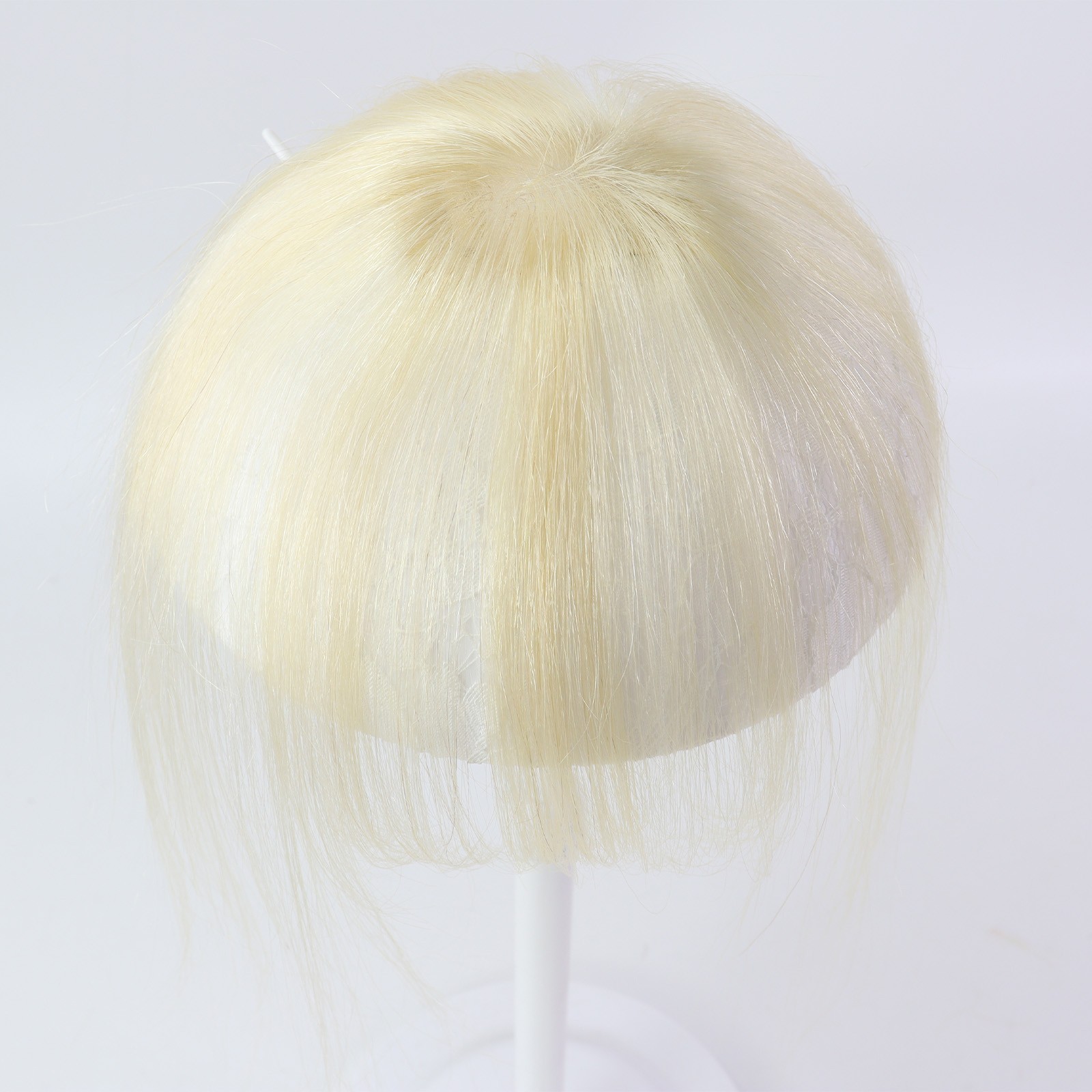 Short Hair Toppers For Women Natural Human Hair Extensions Mono Base Toupe