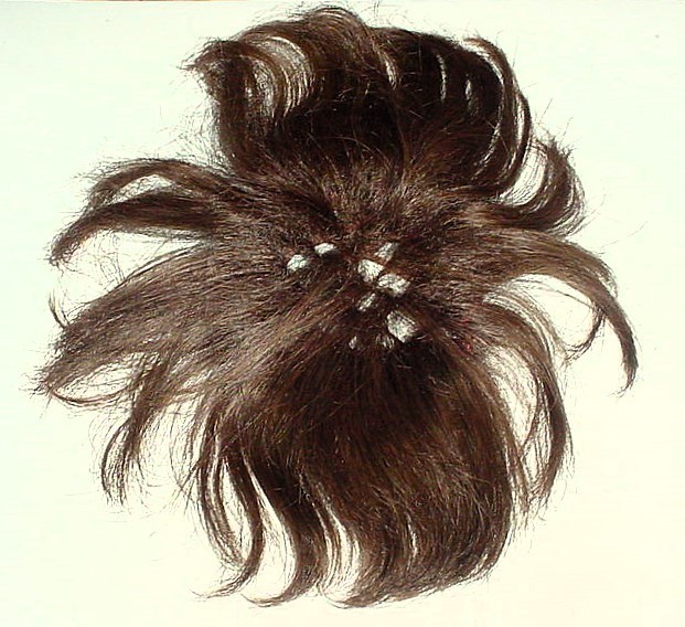 HAIR-TOPPER / WIGLET Women’s, Color: Brown, with Box & Instructions