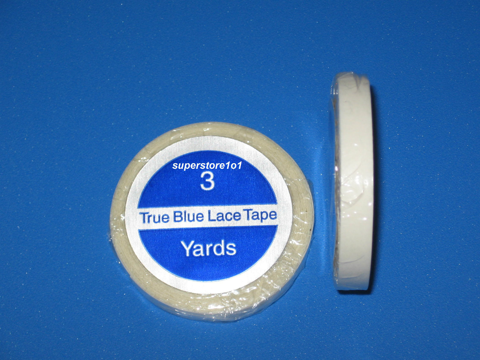 SUPERTAPE TRUE BLUE LACE TAPE 1/4″ X 3 YD ROLL~WEFT HAIR EXTENSIONS.