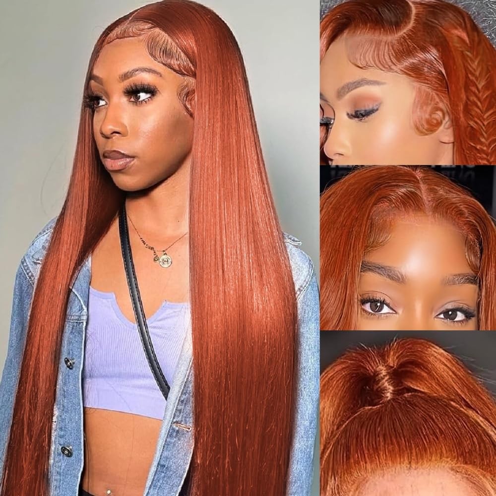 13×6 Lace Front Wigs,Glueless Synthetic HD Transparent Lace Wig,200% Density …