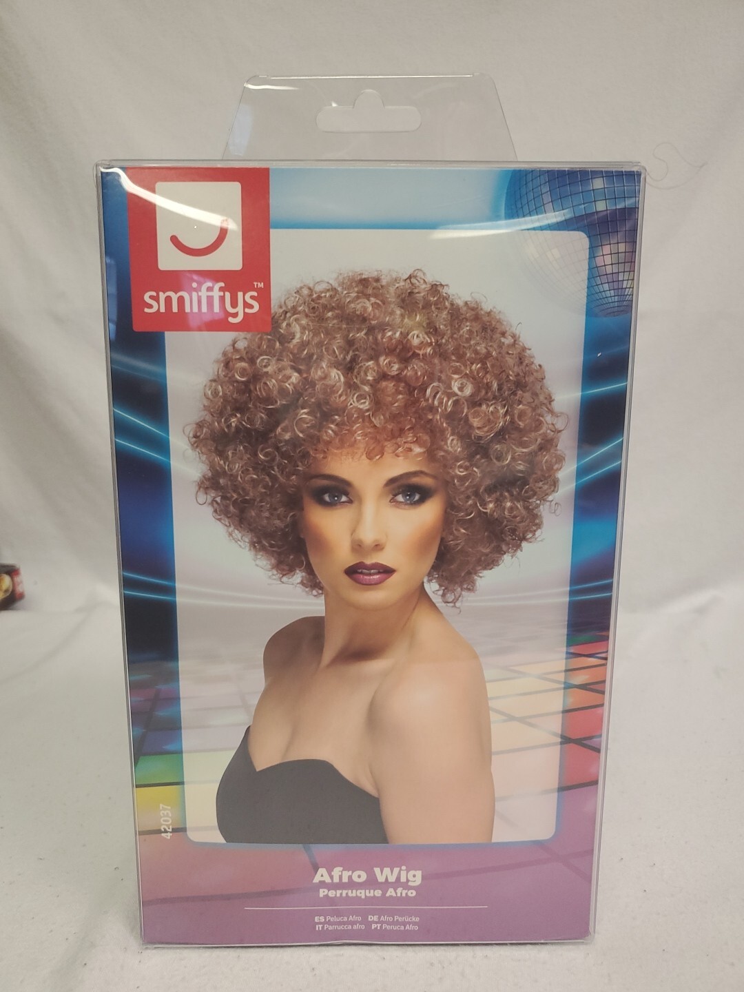 Smiffys 70’s Afro Blonde And Brown Fro Fancy Disco Wig 📦