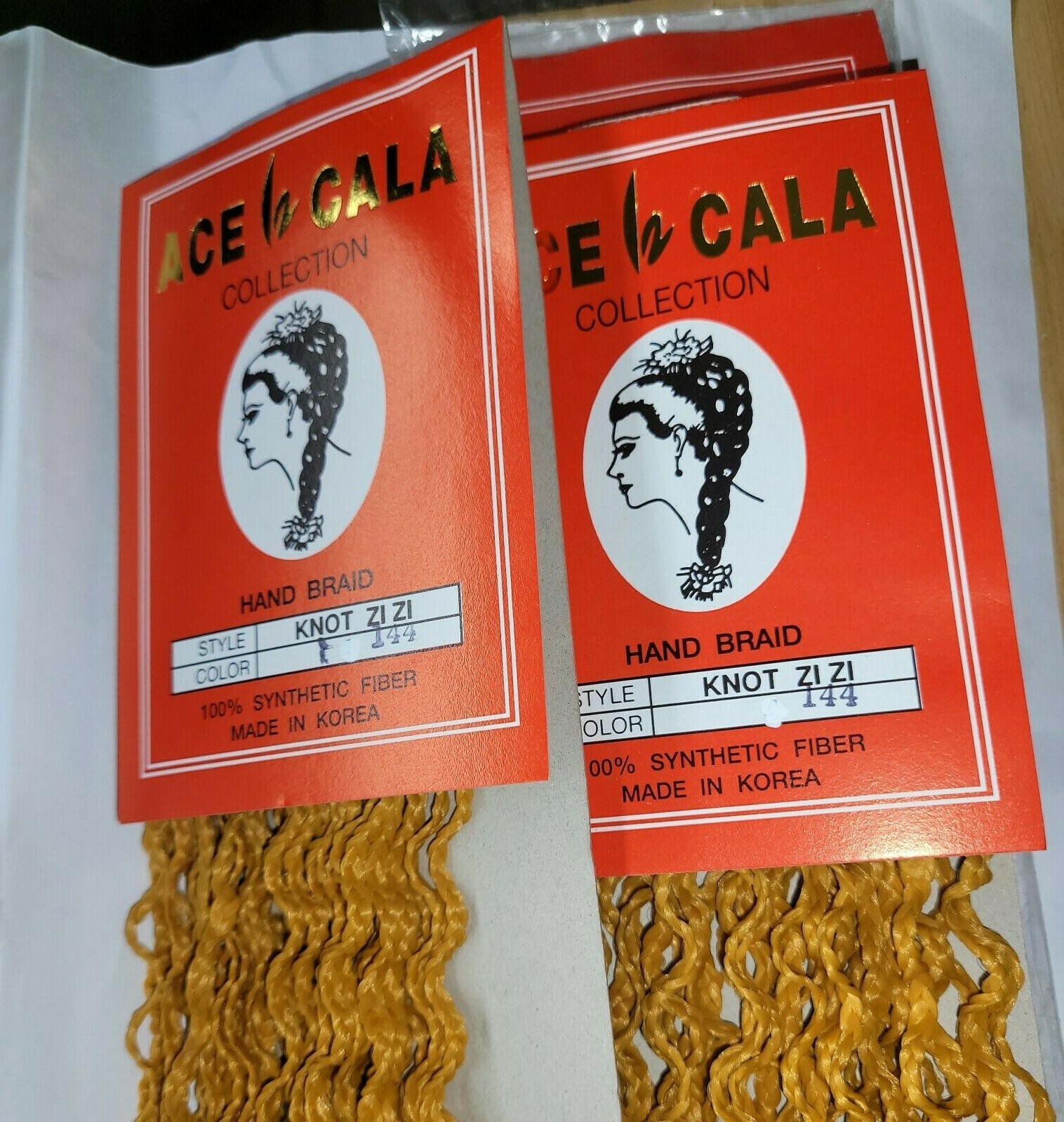 Handmade Micro Knot ZiZi Color144 Golden Blonde Crochet Ace Cala Synthetic 3pks