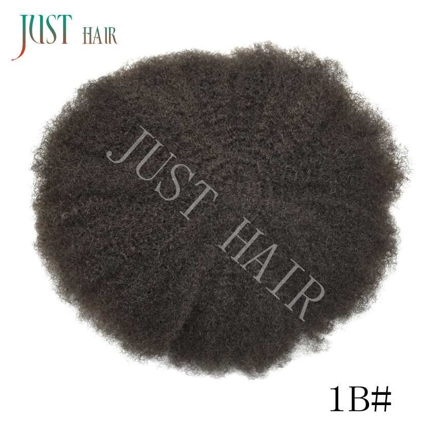 Hair Units for Black Men All Lace Afro Curly African American Toupee Hairpieces