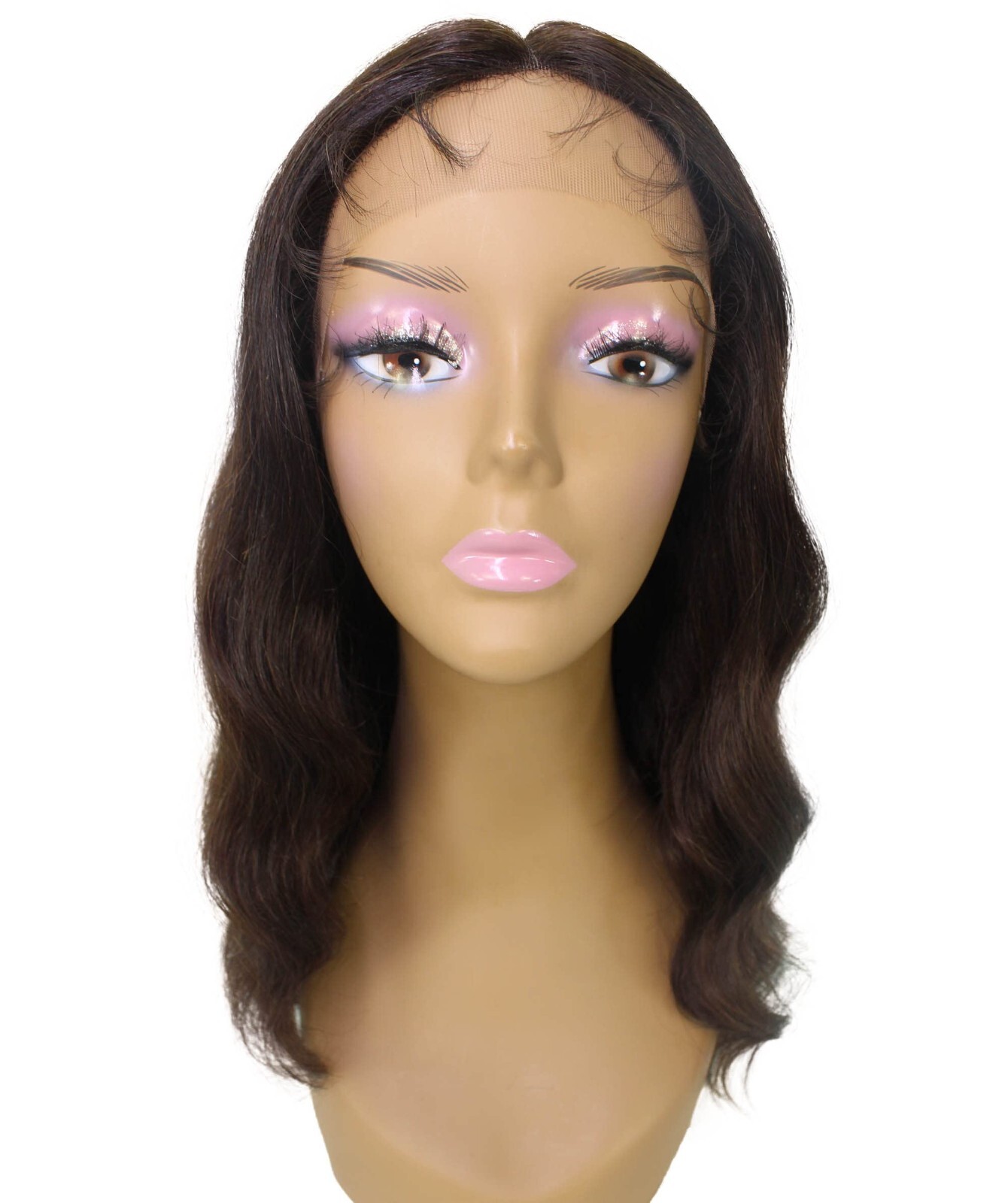 LUXLUXE Nakisa Wavy Hollywood-Style 15 in Long T Part Lace Front Wig, BLH-0004