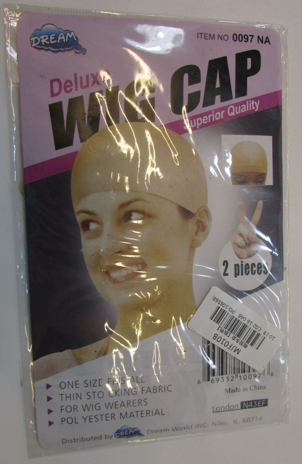 Pair New Vintage 1990’s Unopened Deluxe Dream Wig Cap Superior Quality FREE S/H