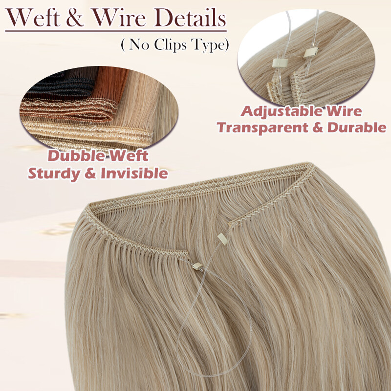 CLEARANCE 100% Natural As Human Hair Seamless Clip in Extensions False Balayage