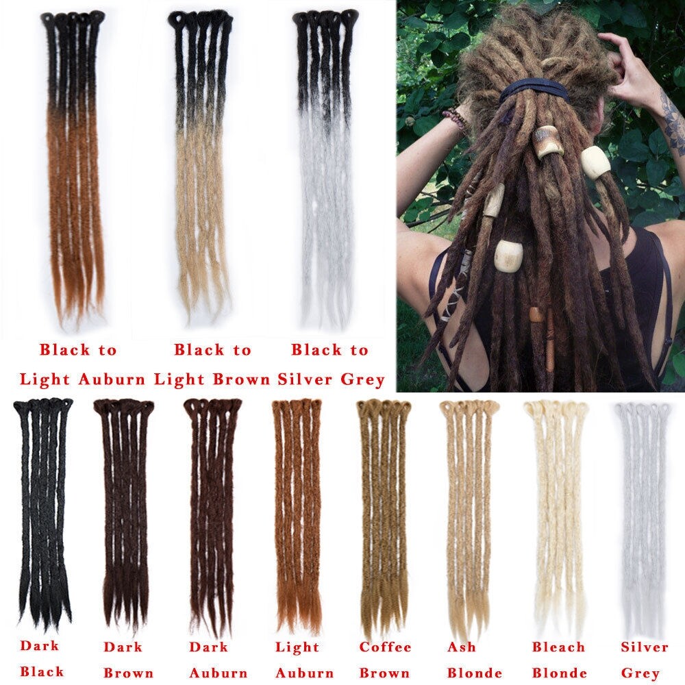 20inch Crochet Dreadlocks Hair Extensions Handmade Hair Natural Real as Human US