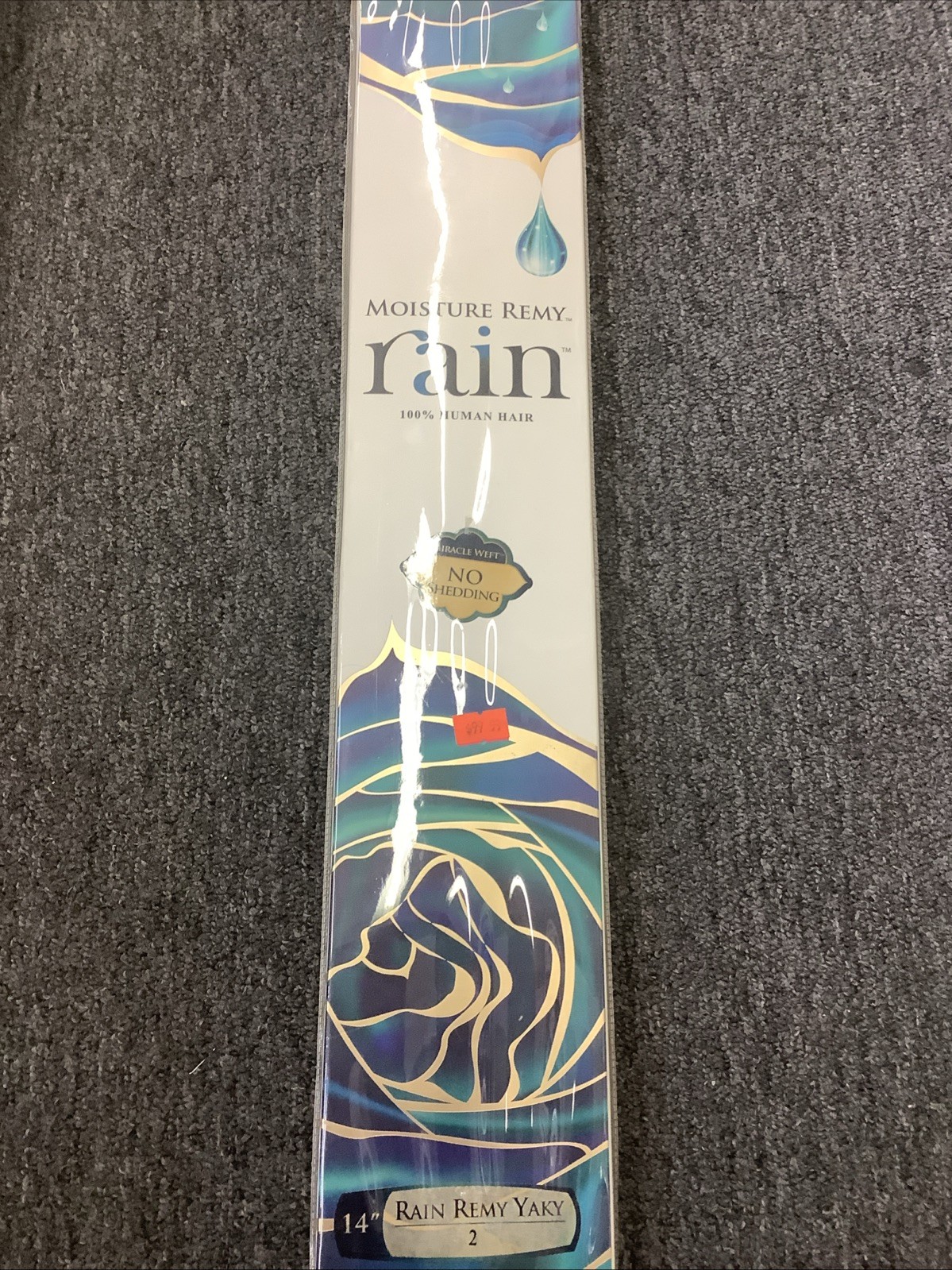 Moisture Remy Rain Yaky_100% Human Hair Weave Extension 14 Inches Color 2
