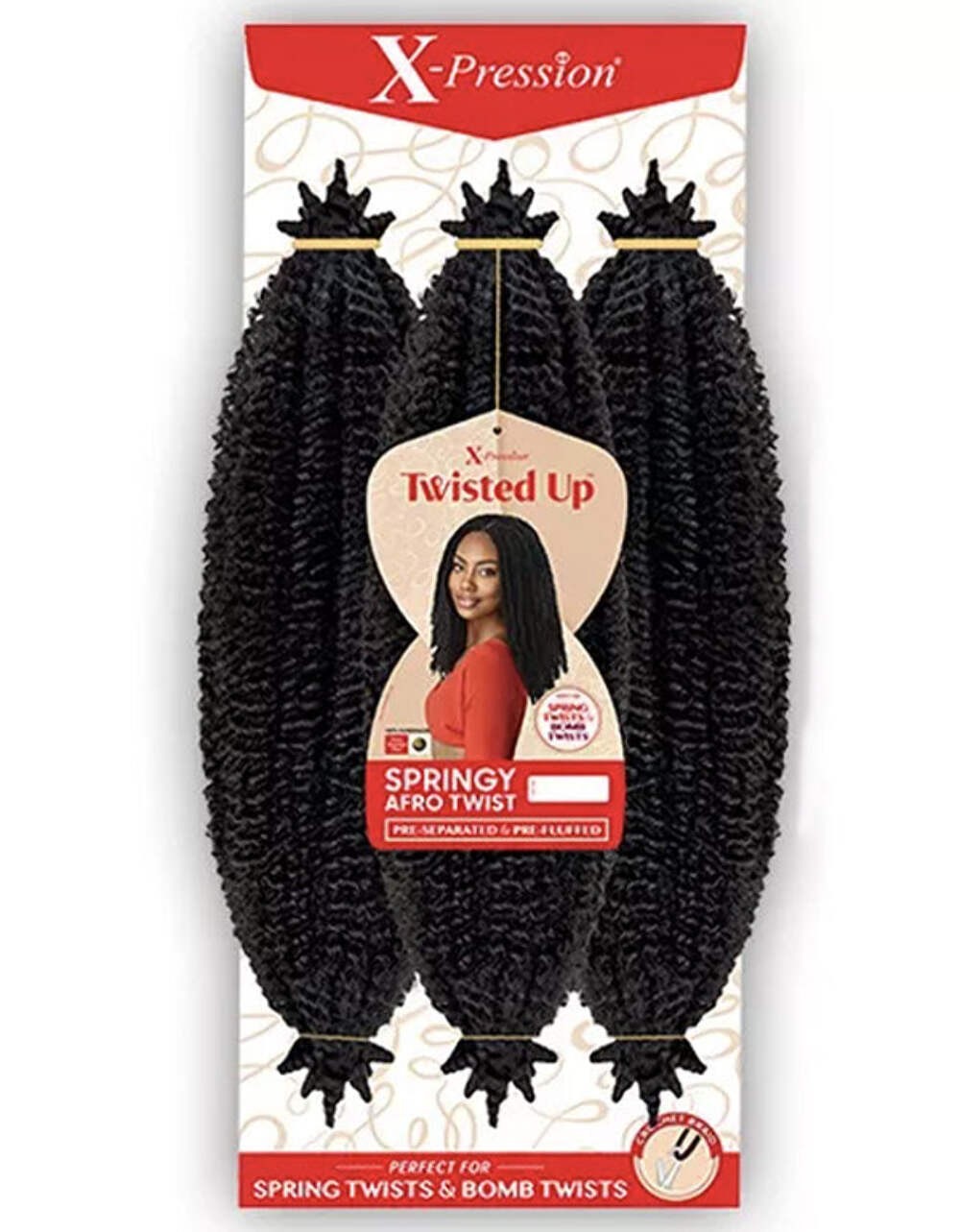 Outre – X-Pression Twisted Up 3X Springy Afro Twist 16″