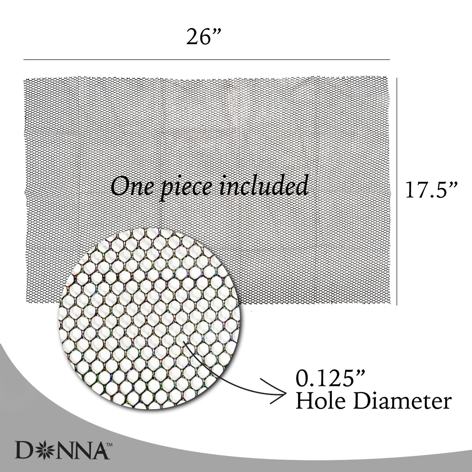 Deluxe Soft Weaving Net 17.5″ × 26″ – Triple Helix Structure Hair Net for Sew…