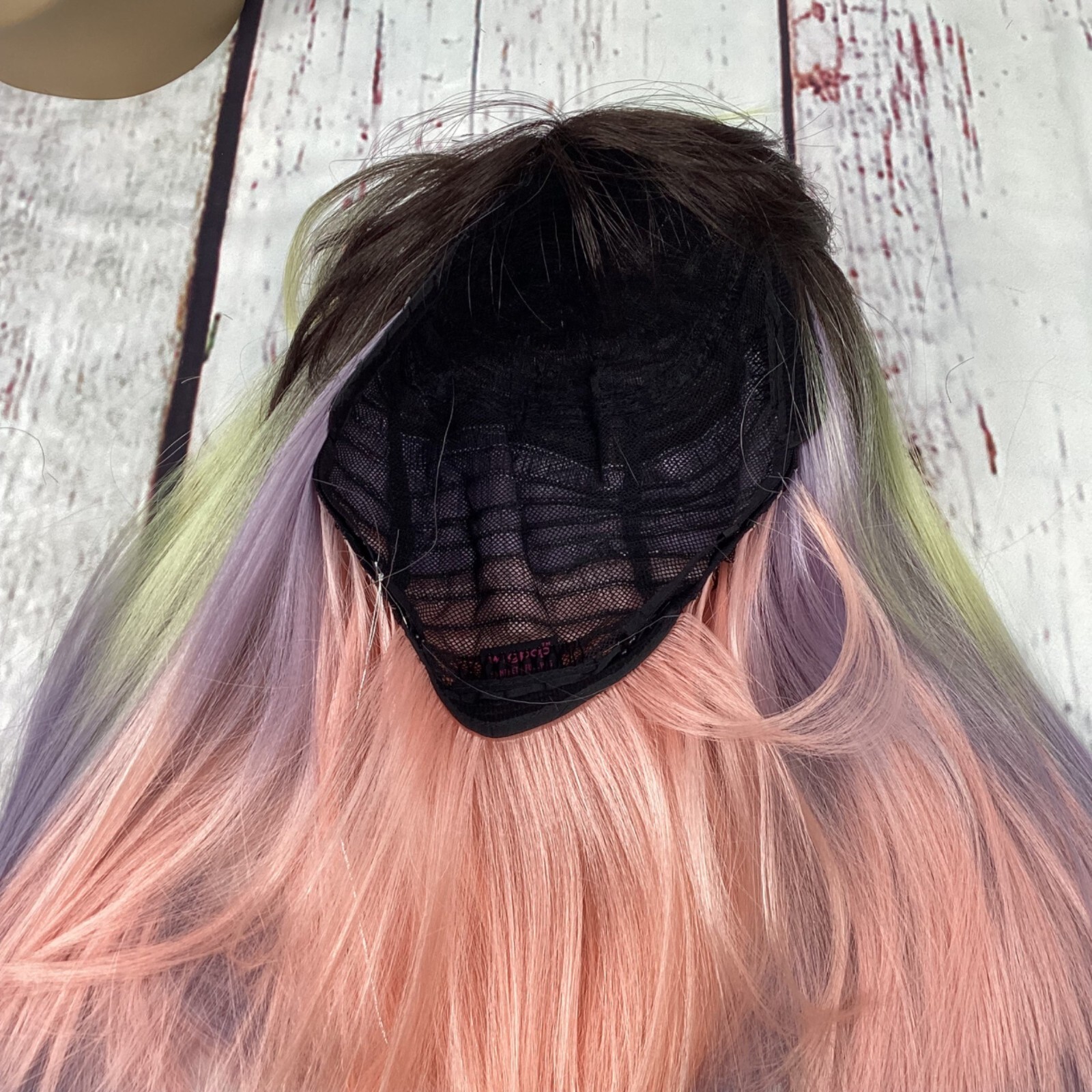 Taurus Cosmic Unicorn Straight Blunt Cut Wig with Bang Classic Cap Synthetic