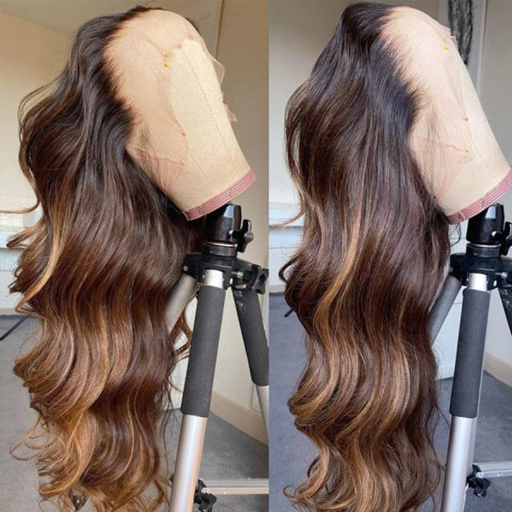 Highlight Synthetic Hair Hand Tied Natural Preplucked Hairline Illusion Lace …