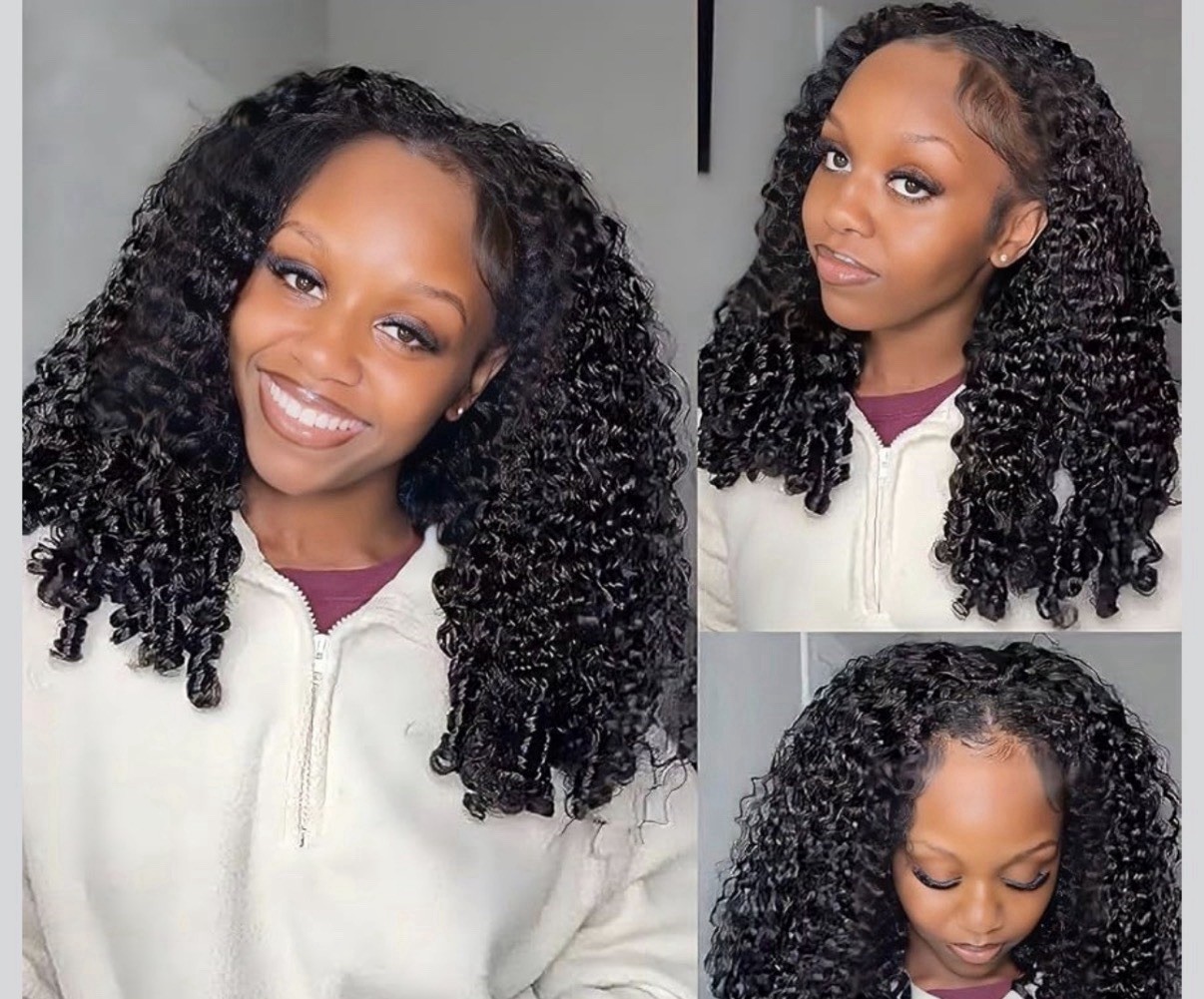 Burmese Curly Half Wig Human Hair Woman 18 Inch Curly