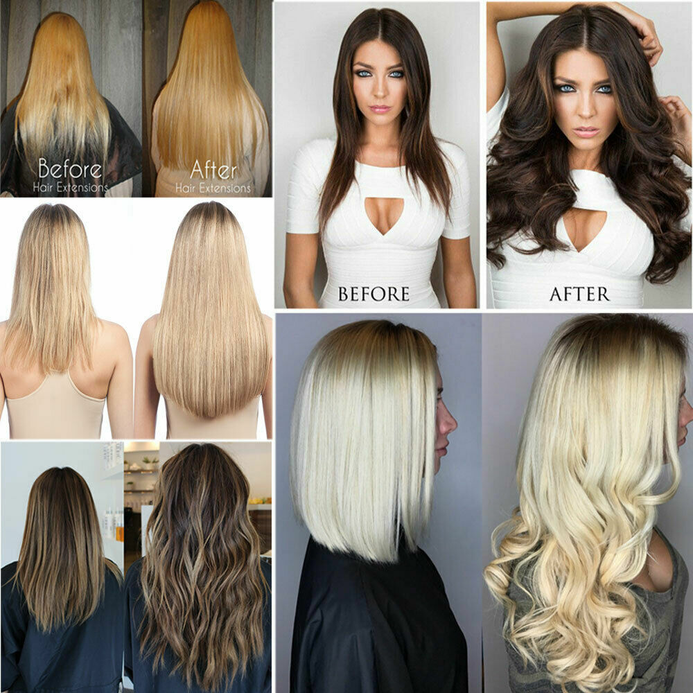 Invisible Tape In Hair Extensions 100% Real Human Hair Highlight Fashion Hair