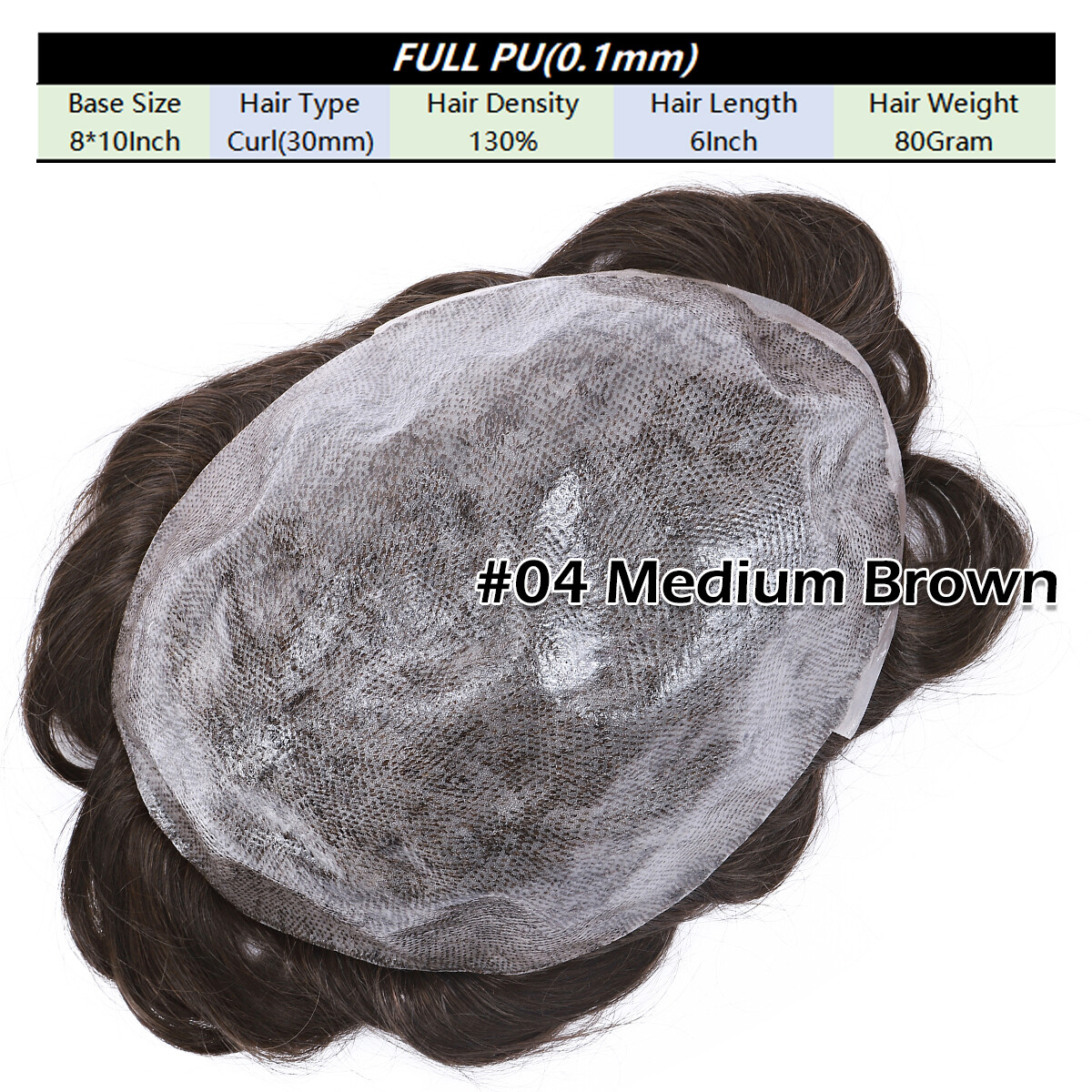 Men Toupee Hairpiece Tape In Human Hair Thin Skin V-loop Replacement System Gray