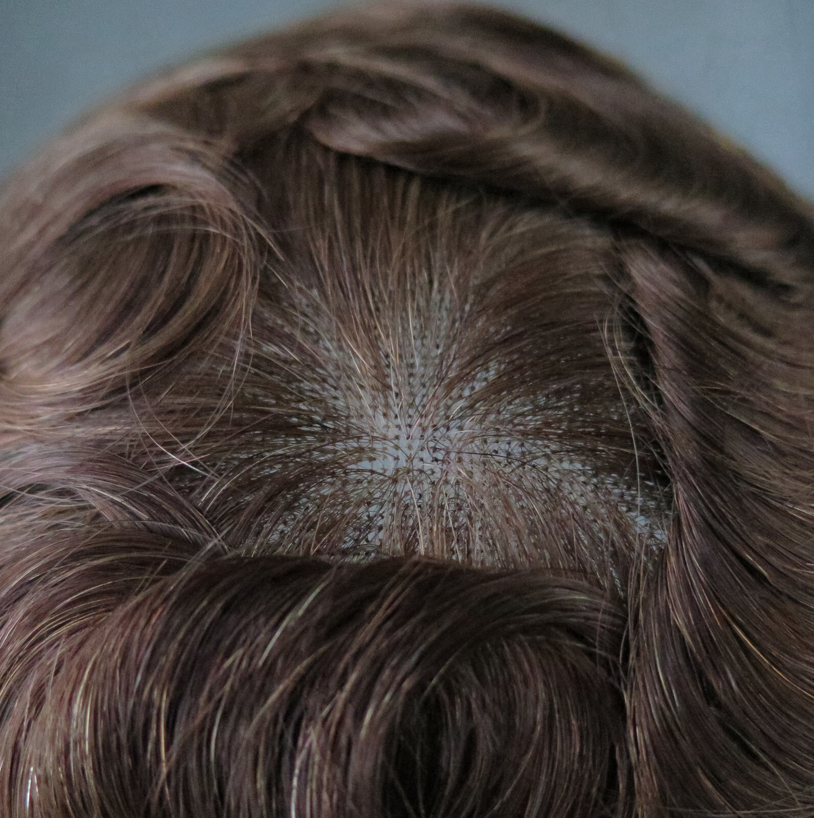 Mens Toupee Swiss Lace Human Hair Systems Hairpieces Bleached Hairline 90% #4