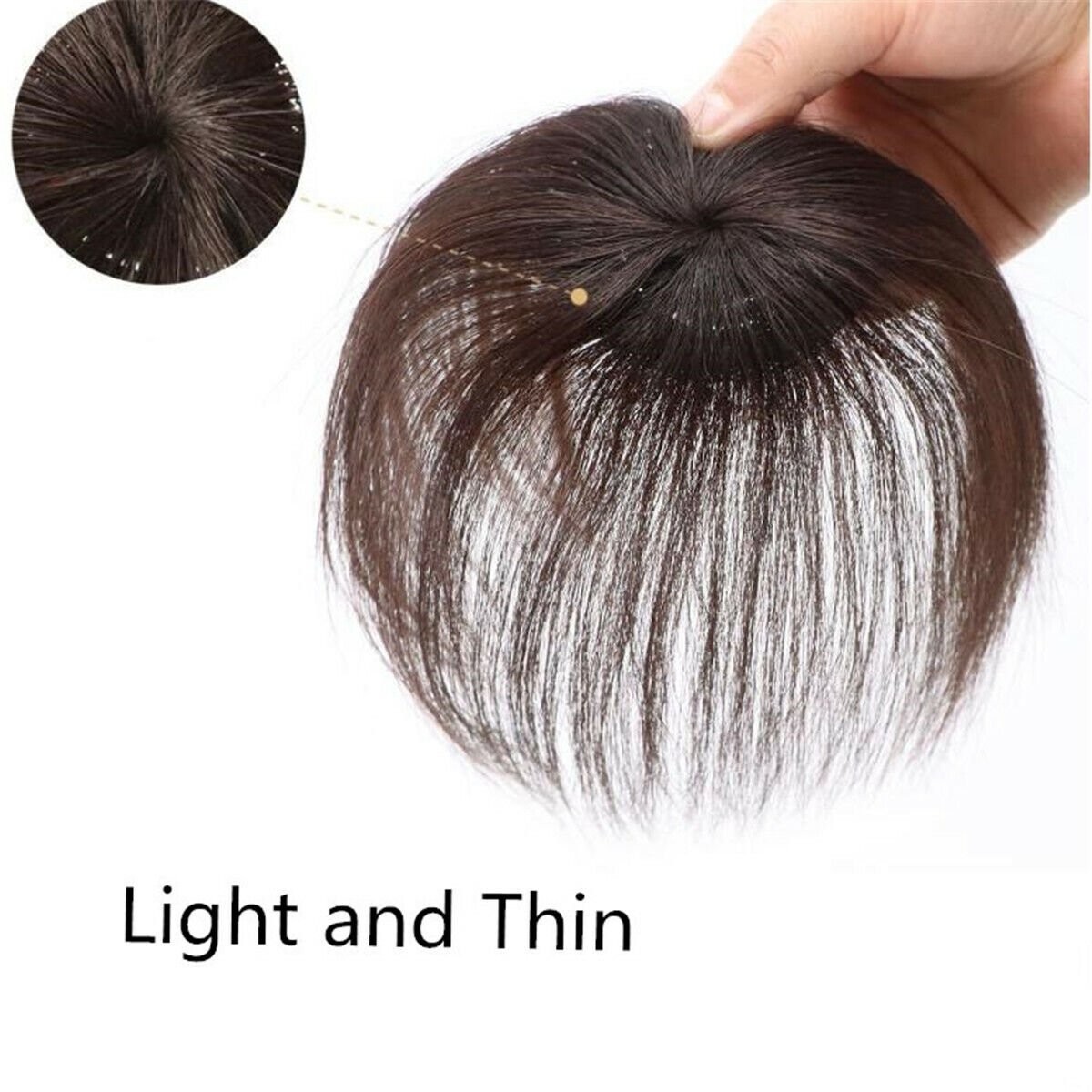 Women Clip In Straight Hair Extensions Hairpiece Topper Natural Look Hairpiece