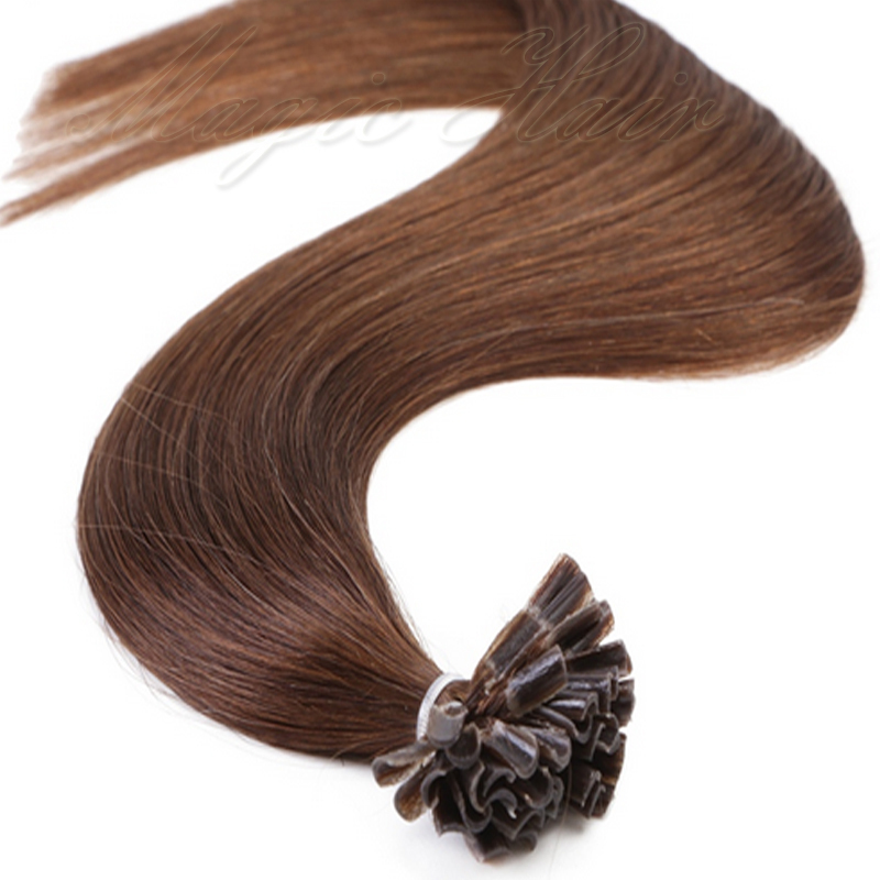 50/100/200S 7A Pre Bonded Keratin U Tip Nail Remy Real Human Hair Extensions 1g