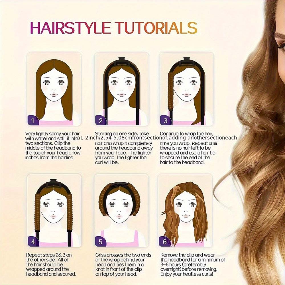 Luxe Silk – Smooth Touch Curling Headband – Perfect for Ultra – Quick Styling