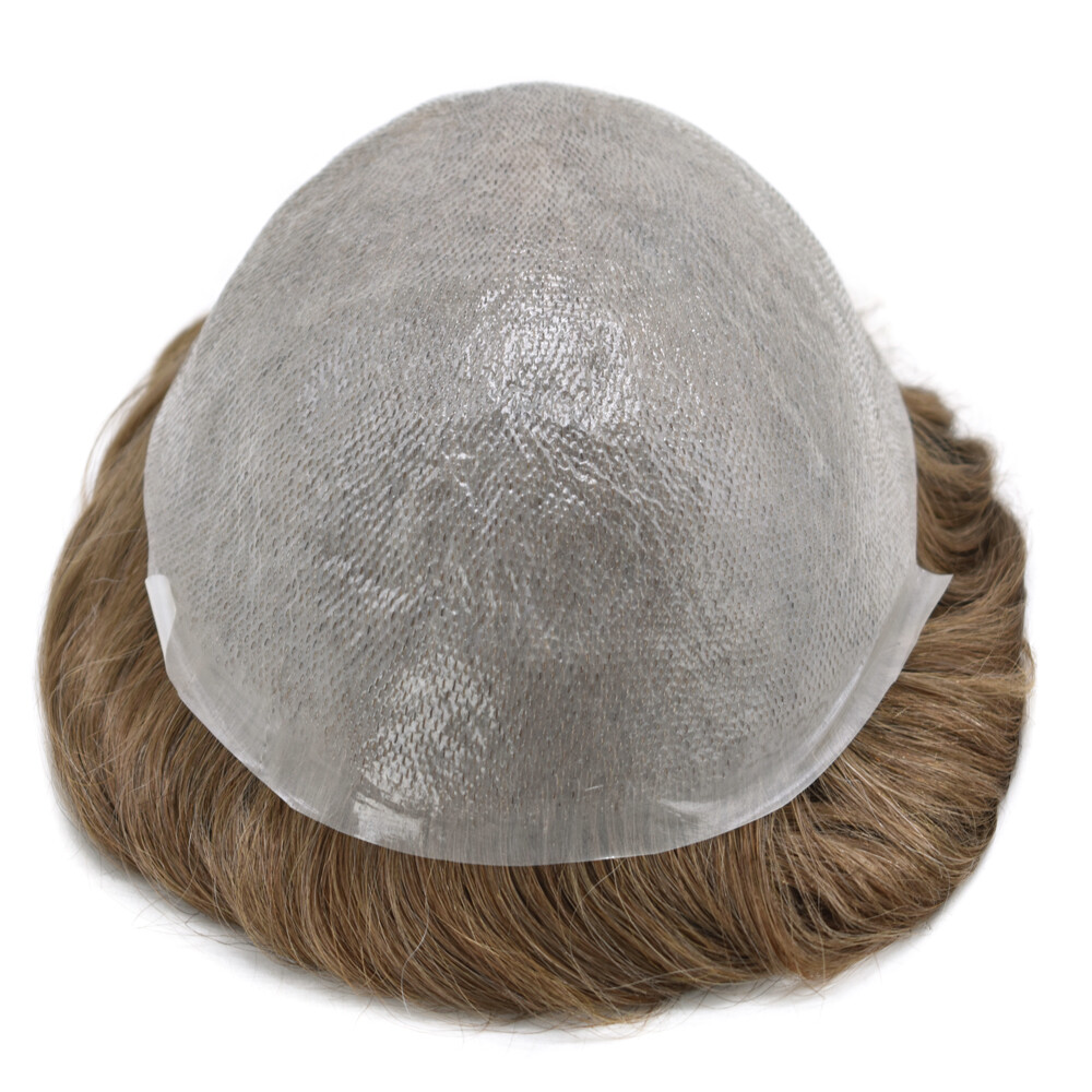 Mens Hair Replacement Ultra Thin Skin Toupee All Colors Hairpieces PU System Wig