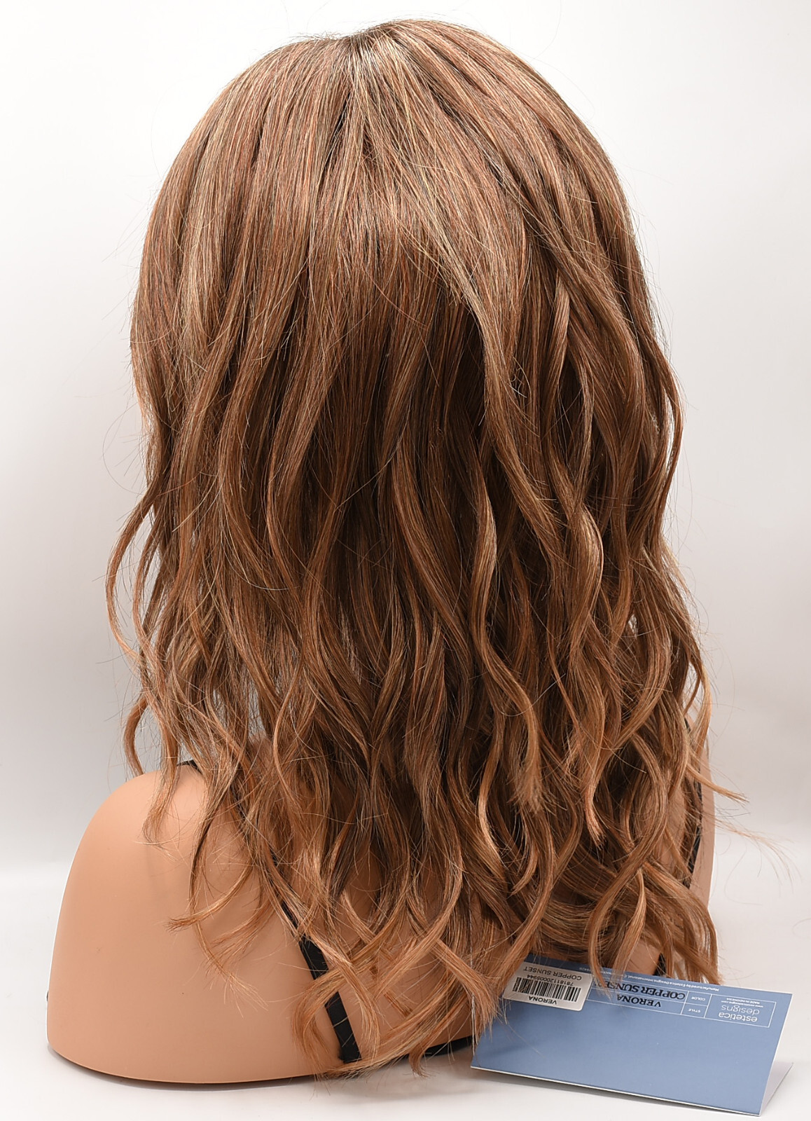 VERONA Wig by ESTETICA, Copper Sunset (Exclusive), Mono Top + Lace Front, NEW