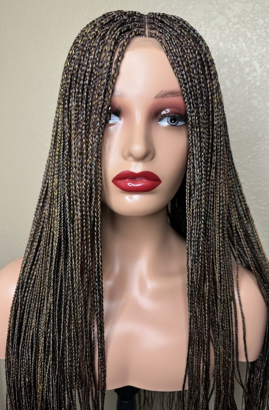 Mix color Leonie style micro braids