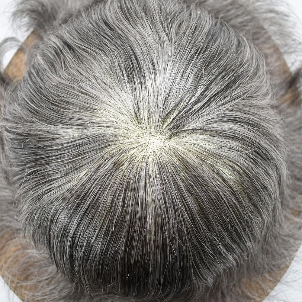 Full French Lace Hair Replacement System For Man Swiss Lace Men Toupee Hairpiece