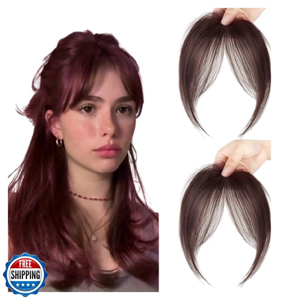 pretelytiti Bangs Hair Clip in Bangs Fringe with Temples Hairpieces for Women